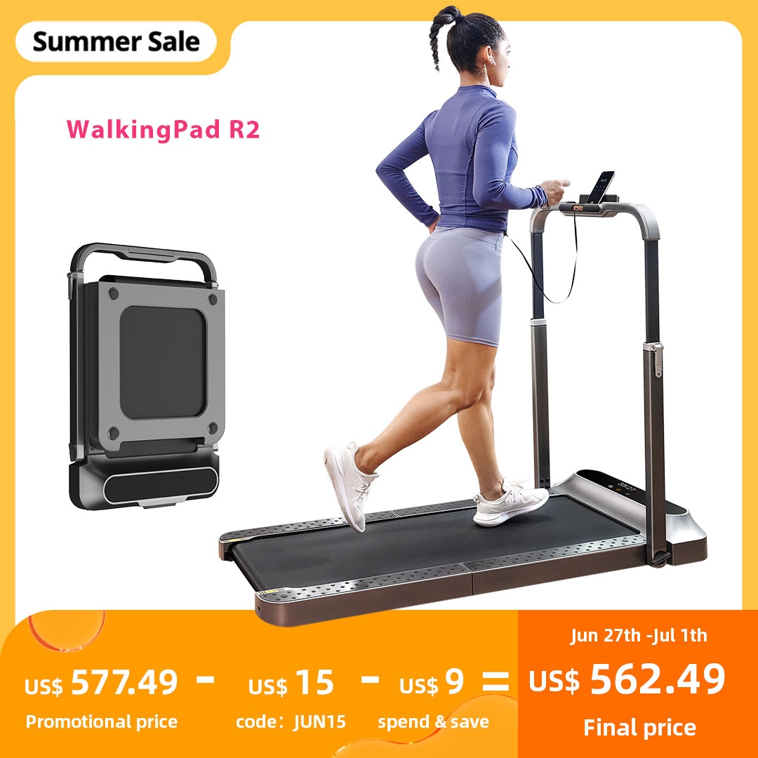 WalkingPad 10km/h klappbares Laufband R2 Gehen und Laufen 2 IN 1 Laufband Home Gym Fitness Equipment, Under Desk Treadmill